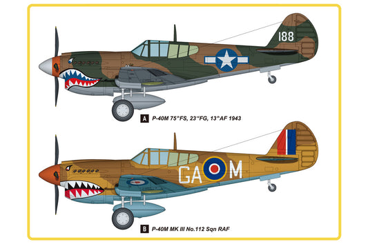 HB-85801 - американский истребитель Curtiss P-40M Kitty Hawk (Кертисс P-40M)