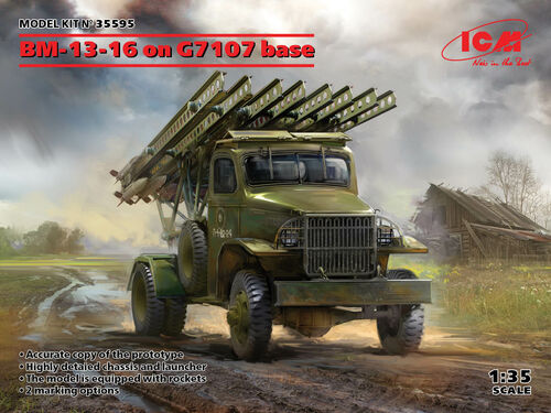 ICM-35595 - советская РСЗО БМ-13-16 на базе Chevrolet G7107