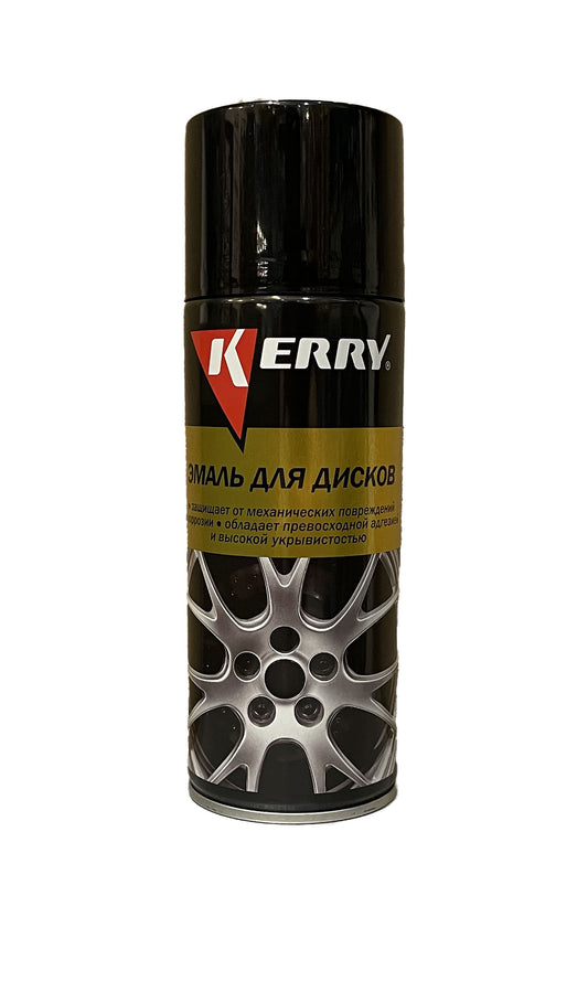 KR-960.3 - аэрозольная эмаль для окраски автомобильных дисков, цвет: черный, баллон: 520 мл.