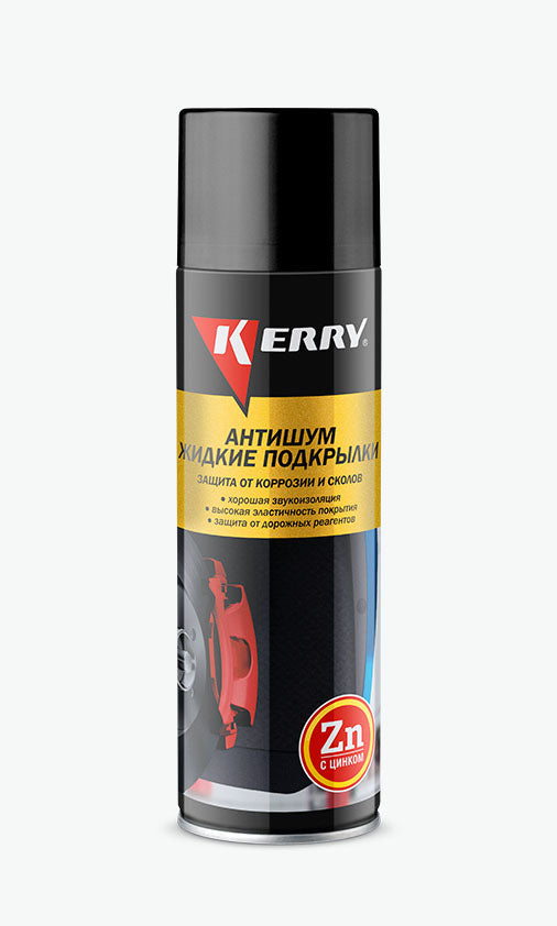 KR-972 - средство для механической защиты колесных арок Kerry "Антишум. Жидкие подкрылки" в аэрозольном баллоне, вместимостью: 650 мл.