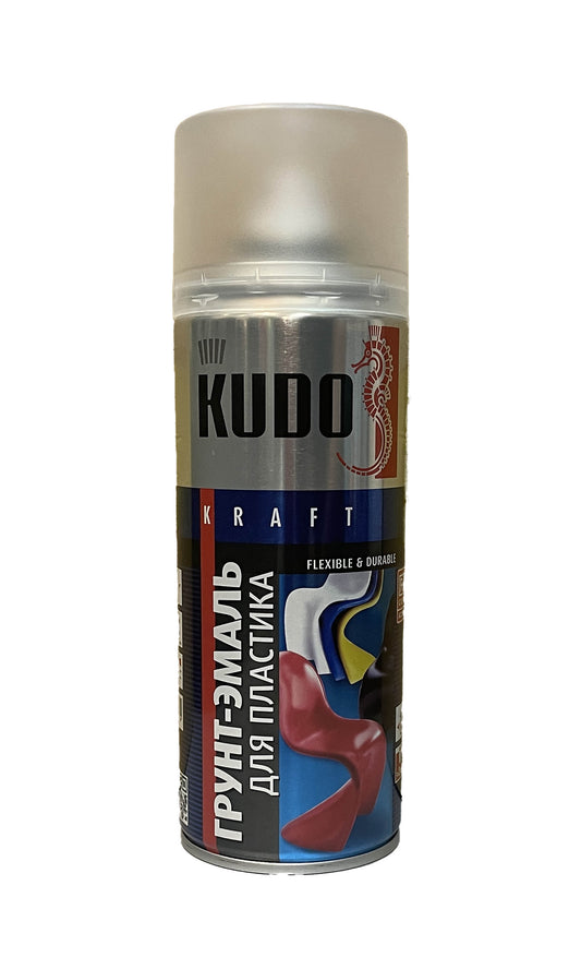 KU-6003 - грунт-эмаль для пластика, цвет: белый (RAL 9003), баллон 520 мл.