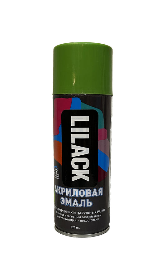 LK-0101-13-DX - аэрозольная эмаль универсальная, цвет: светло-зелёный глянцевый, баллон: 520 мл.