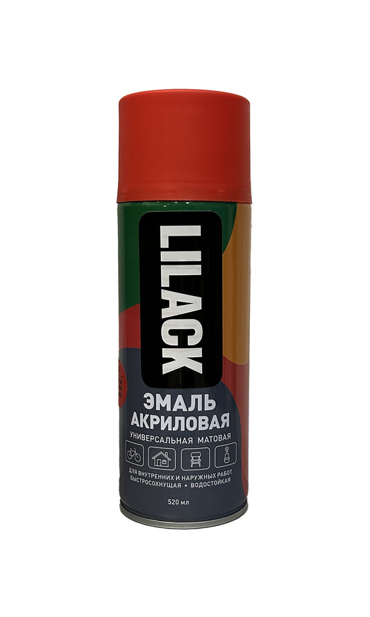 LK-0101-19-DX - аэрозольная эмаль универсальная, цвет: красный матовый, баллон: 520 мл.20 мл.