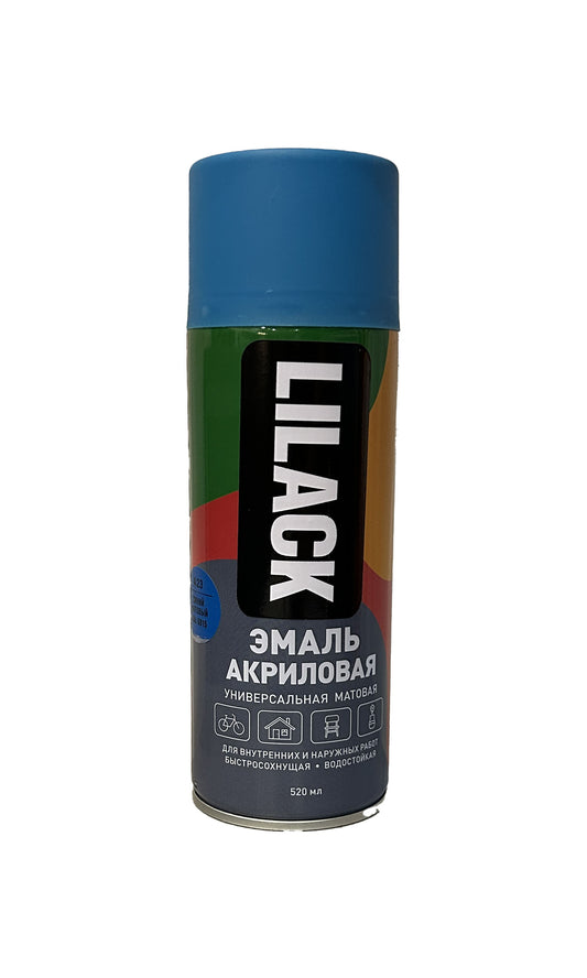 LK-0101-23-DX - аэрозольная эмаль универсальная, цвет: синий матовый, баллон: 520 мл.