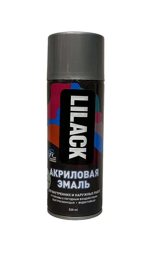 LK-0101-25-DX - аэрозольная эмаль универсальная, цвет: серебристый глянцевый, баллон: 520 мл.