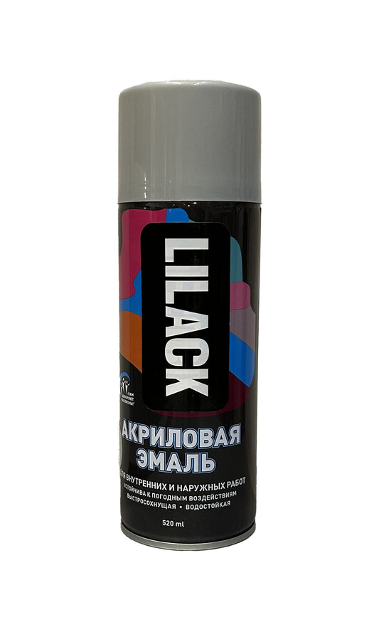 LK-0101-27-DX - аэрозольная эмаль универсальная, цвет: светло-серый глянцевый, баллон: 520 мл.