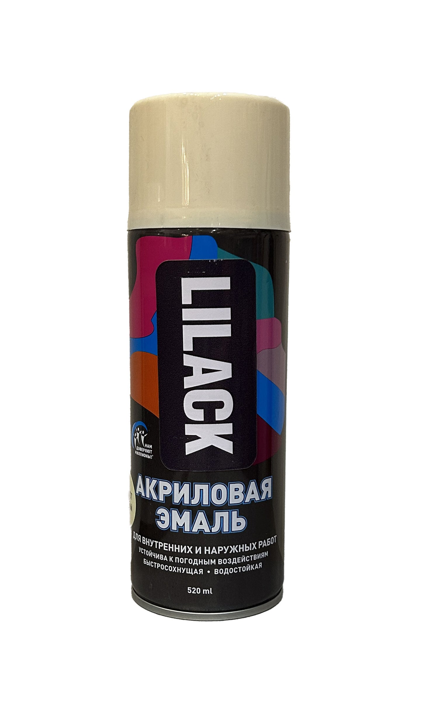 LK-0101-33-DX - аэрозольная эмаль универсальная, цвет: бежевый глянцевый, баллон: 520 мл.