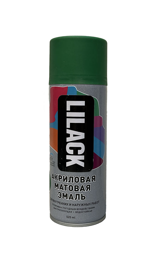 LK-0101-35-DX - аэрозольная акриловая эмаль, цвет: зеленый матовый, баллон: 520 мл.
