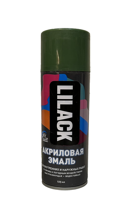 LK-0101-38-DX - аэрозольная акриловая эмаль, цвет: оливковый глянцевый, баллон: 520 мл.