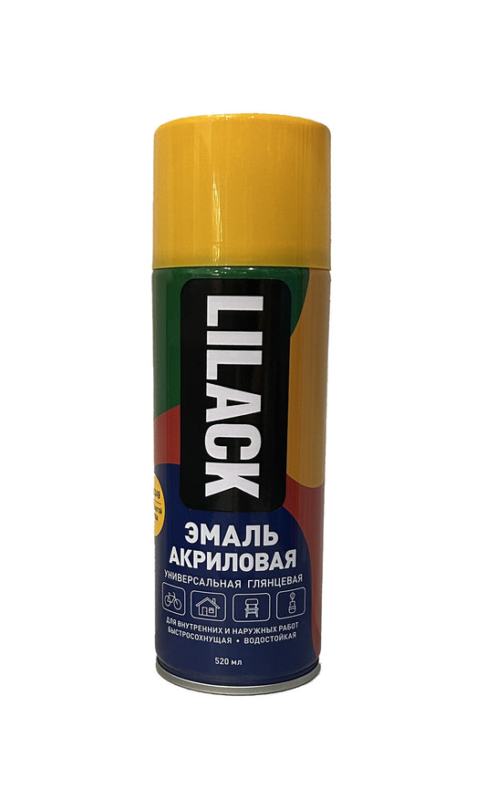 LK-0101-94-DX - аэрозольная эмаль универсальная, цвет: жёлто-золотой RAL 1004 глянцевый, баллон: 520 мл.