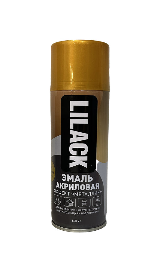 LK-0103-94-DX - аэрозольная эмаль универсальная «металлик» Lilack, цвет: золото инков, баллон: 520 мл.