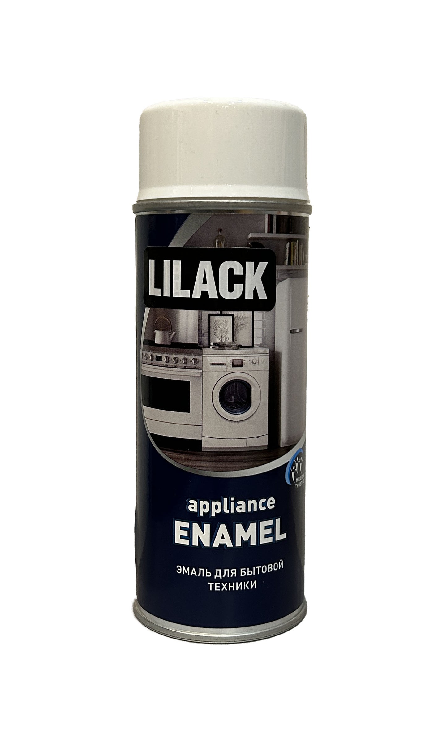 LK-0120-23-DX - аэрозольная краска для бытовой техники Lilack, цвет: белый глянцевый RAL 9003, баллон: 520 мл.