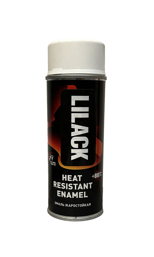 LK-0122-9003-DX - аэрозольная эмаль жаростойкая +800°С, цвет: сигнальный белый RAL 9003, баллон: 520 мл.