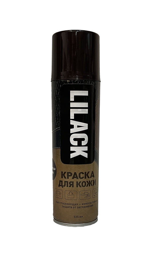 LK-0127-02 - аэрозольная краска для кожи Lilack, цвет: коричневый, баллон: 335 мл.