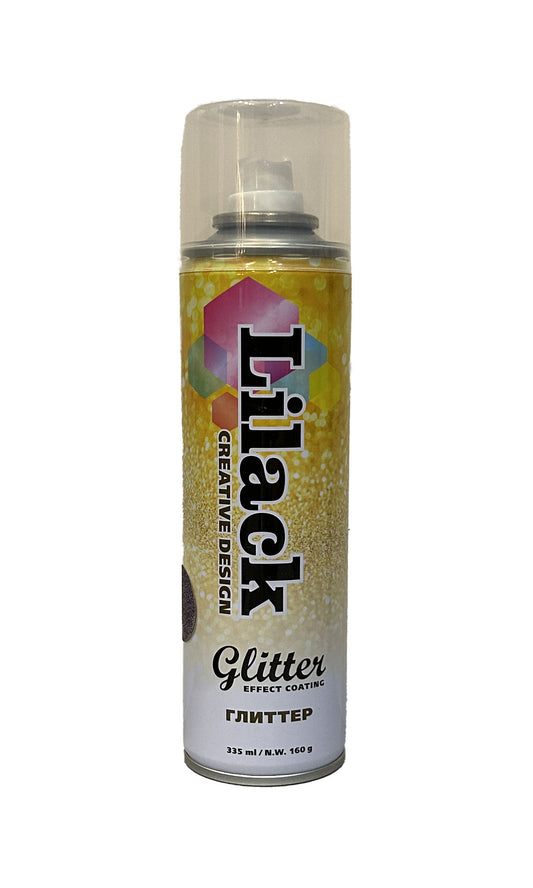 LK-0150-12 - аэрозольный глиттер Glitter Effect Coating Lilack, цвет: сверкающий фиолетовый, баллон: 335 мл.