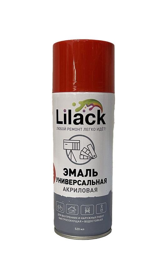 LK-7101-04 - аэрозольная универсальная эмаль, цвет: красный глянцевый, баллон: 520 мл.