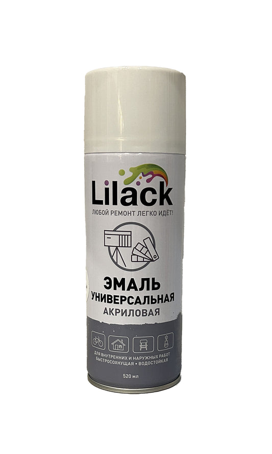 LK-7101-21 - аэрозольная универсальная эмаль, цвет: белый глянцевый, баллон: 520 мл.