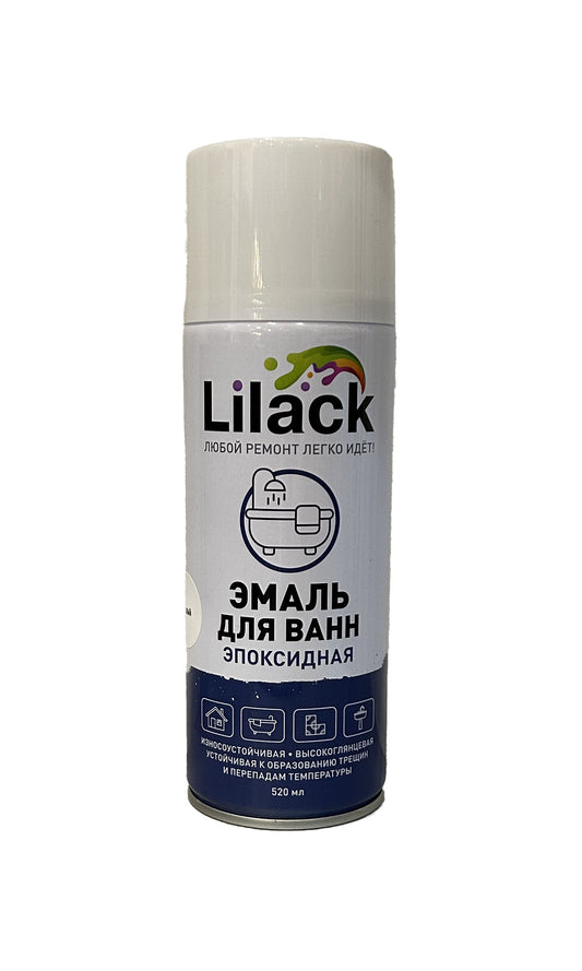 LK-7156-21-DX - аэрозольная эмаль для ванн и керамики, цвет: белый глянцевый, баллон: 520 мл.
