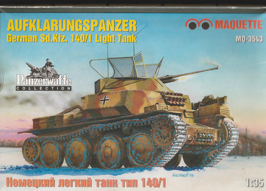 MQ-3543 - немецкий разведывательный танк Sd. Kfz. 140/1 Aufklarungspanzer 38 (t)