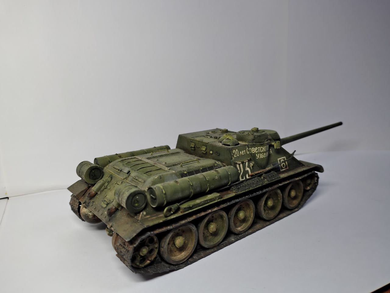 SKN-0008 - собранная модель СУ-100