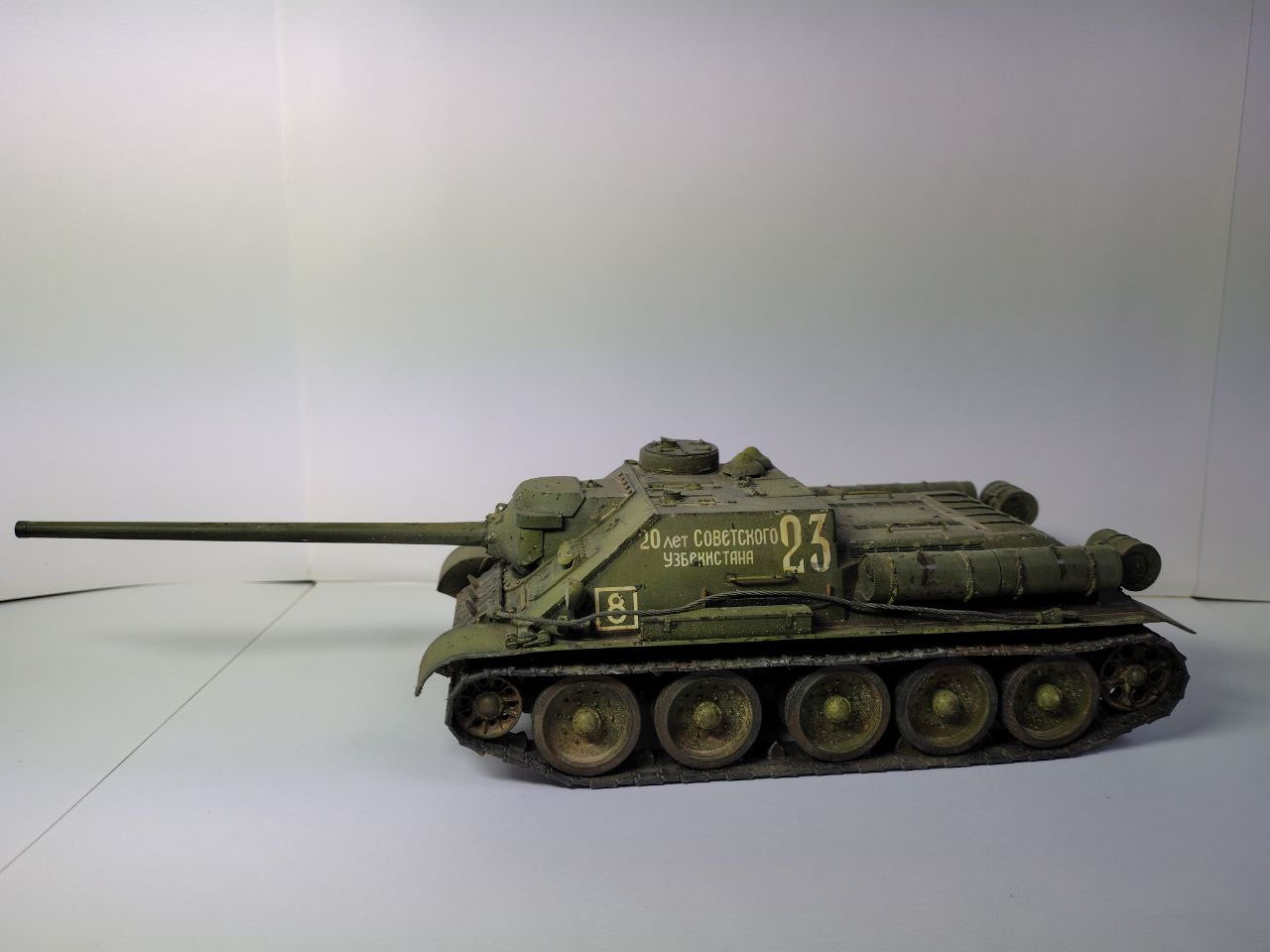 SKN-0008 - собранная модель СУ-100