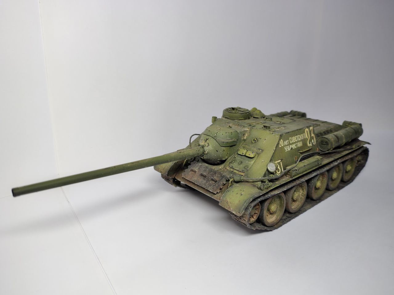 SKN-0008 - собранная модель СУ-100