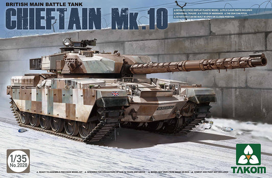 TA-2028 - современный основной британский танк Chieftain Mk.10 (Чифтэйн), в комплекте есть фототравление