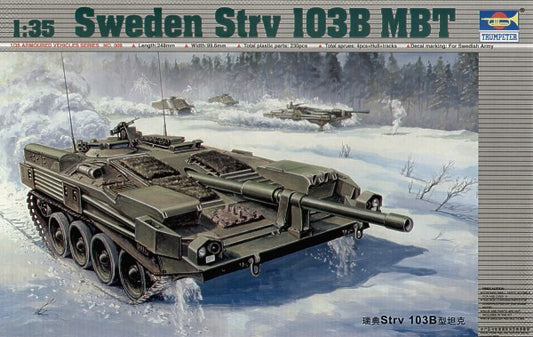 TR-00309 - шведский основной боевой танк 1960-х годов Stridsvagn 103B (Strv.103B)