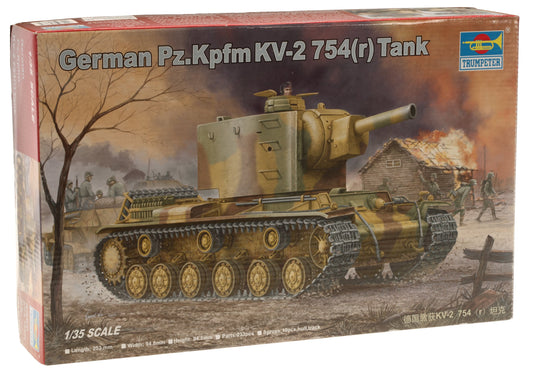 TR-00367 - немецкий трофейный танк Pz.Kpfm KV-2 754(r)