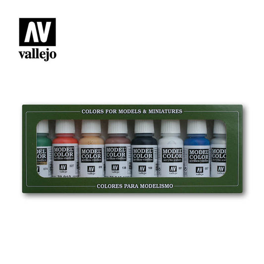 VAL-70103 - набор акриловых красок Model Color Set, цвета Wargames Basics (8 флаконов по 17 мл.)
