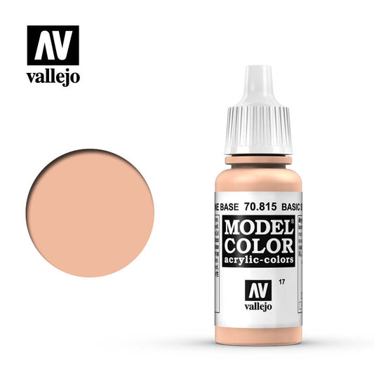 VAL-70815 - акриловая краска Model Color, цвет: базовый телесный (Basic Skin Tone), флакон: 17 мл.