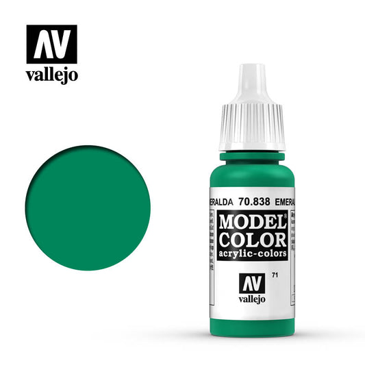 VAL-70838 - акриловая краска Model Color, цвет: изумруд (Emerald), флакон: 17 мл.