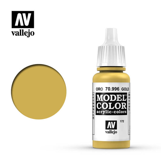VAL-70996 - акриловая краска Model Color Set, цвет: золотой, флакон: 17 мл.