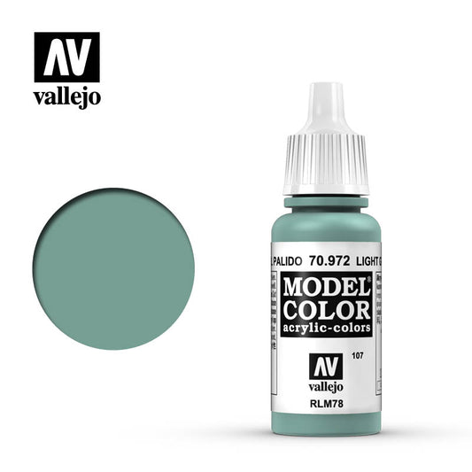 VAL-70972 - акриловая краска Model Color, цвет: светлый зелено-голубой (Light Green Blue), флакон: 17 мл.