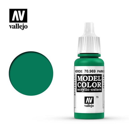 VAL-70969 - акриловая краска Model Color, цвет: матовый зеленый парковый (Park Green Flat), флакон: 17 мл.