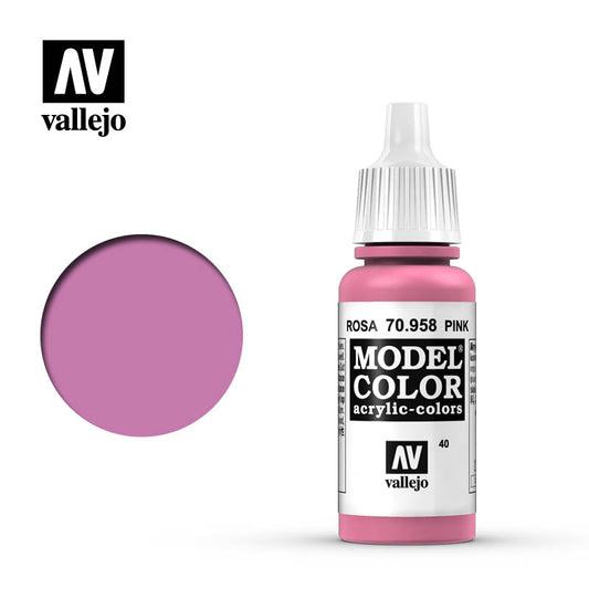 VAL-70958 - акриловая краска Model Color, цвет: розовый (Pink), флакон: 17 мл.