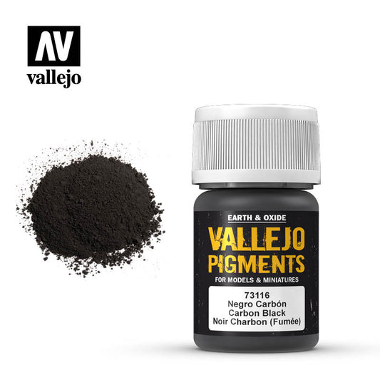 VAL-73116 - порошковый пигмент, цвет: черная сажа (Carbon Black Smoke Black), флакон: 35 мл.