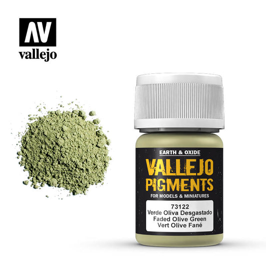 VAL-73122 - порошковый пигмент, цвет: выгоревший оливковый зеленый (Faded Olive Green), флакон: 35 мл.