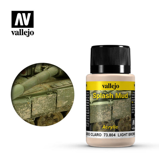 VAL-73804 - эффектарная краска, цвет: брызги светло-коричневой грязи (Light Brown Splash Mud), флакон: 40 мл.