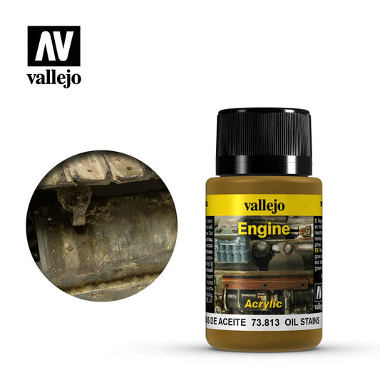 VAL-73813 - эффектарная краска, цвет: масляные пятна и подтеки (Engine Effects - Oil Stains), флакон: 40 мл.
