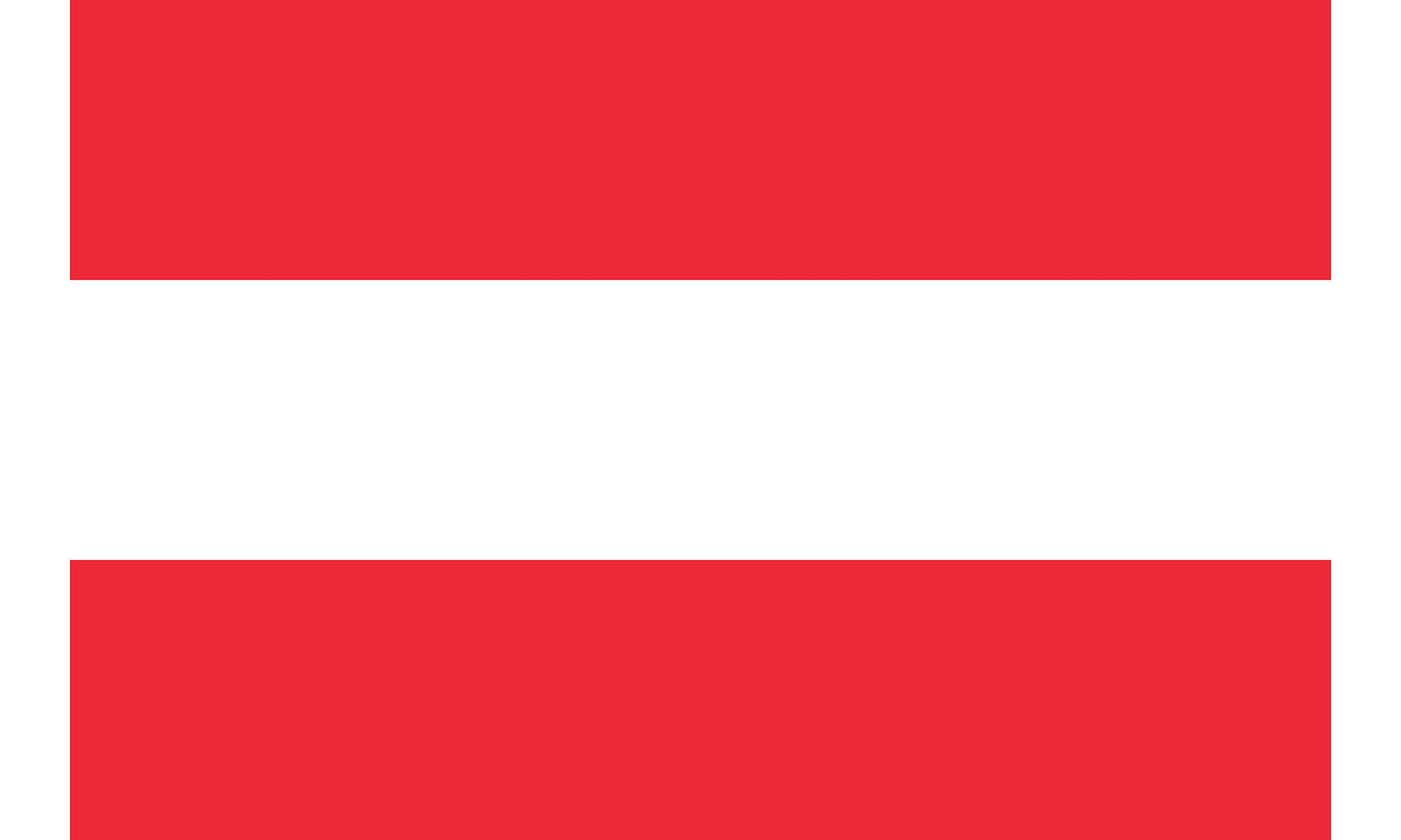 UF-AUS-150x90 - государственный флаг Австрии. Материал флага: полиэстер с бронзовыми кольцами, размер: 90 см х 150 см