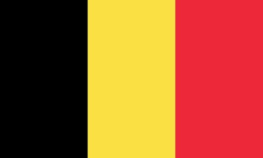 INR-BEL-15x22-2 - государственный флаг Бельгии, размер: 15х22 см, материал: атлас. Печать с двух сторон. Подставка и шток приобретаются отдельно