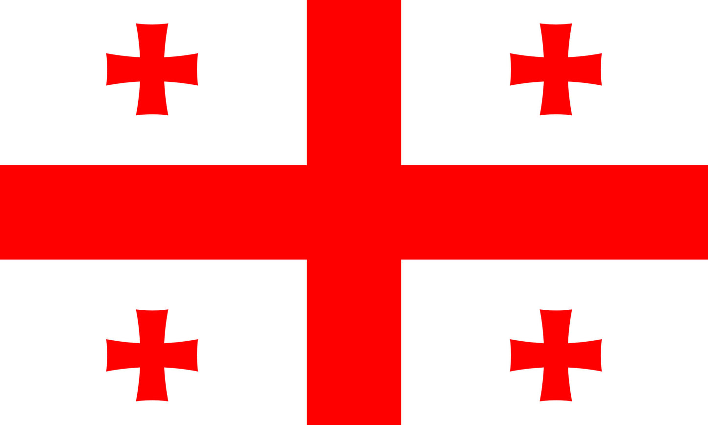 INR-GRU-15x22-2 - государственный флаг Грузии, размер: 15х22 см, материал: атлас. Печать с двух сторон. Подставка и шток приобретаются отдельно