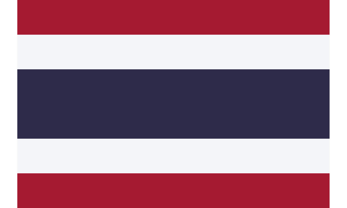 UF-THA-150x90 - государственный флаг королевства Таиланд. Материал флага: полиэстер с бронзовыми кольцами, размер: 90 см х 150 см