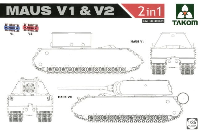 TA-2050X - немецкий сверхтяжелый танк Maus (Маус) модификация V1 и V2