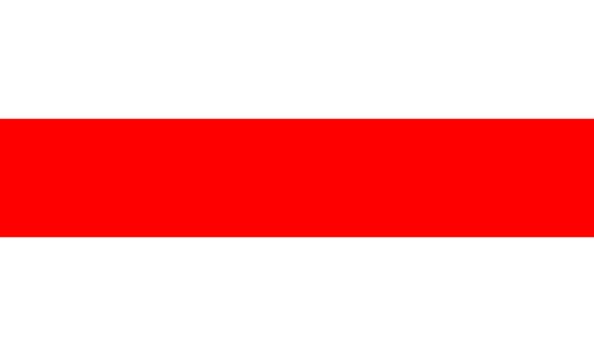 UF-WRW-150x90 - неофициальный флаг Белоруссии (БЧБ). Материал флага: полиэстер с бронзовыми кольцами, размер: 90 см х 150 см